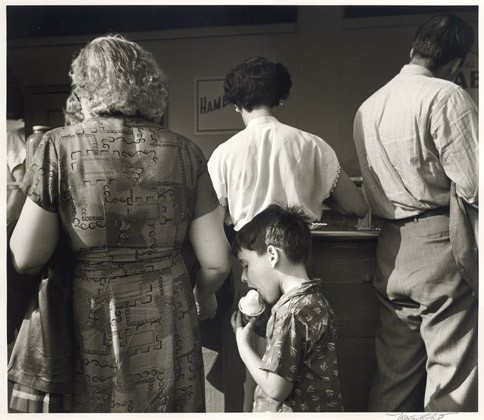 Eating a Mel-O-Roll Ice Cream Cone, Coney Island Boardwalk