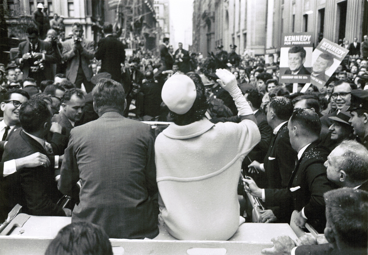 Jacqueline & John Kennedy (Parade back), 1960