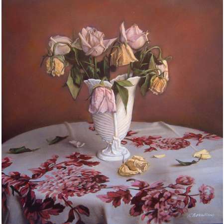 Still Life with Eight Roses
