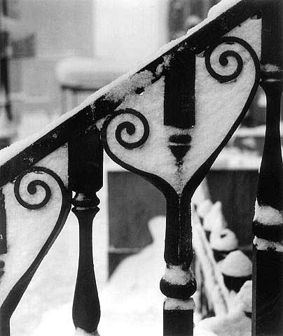 Wrought Iron with Snow