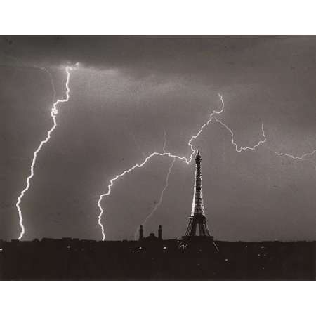 Eiffel Tower, Summer Lightning Storm, Paris, 1927