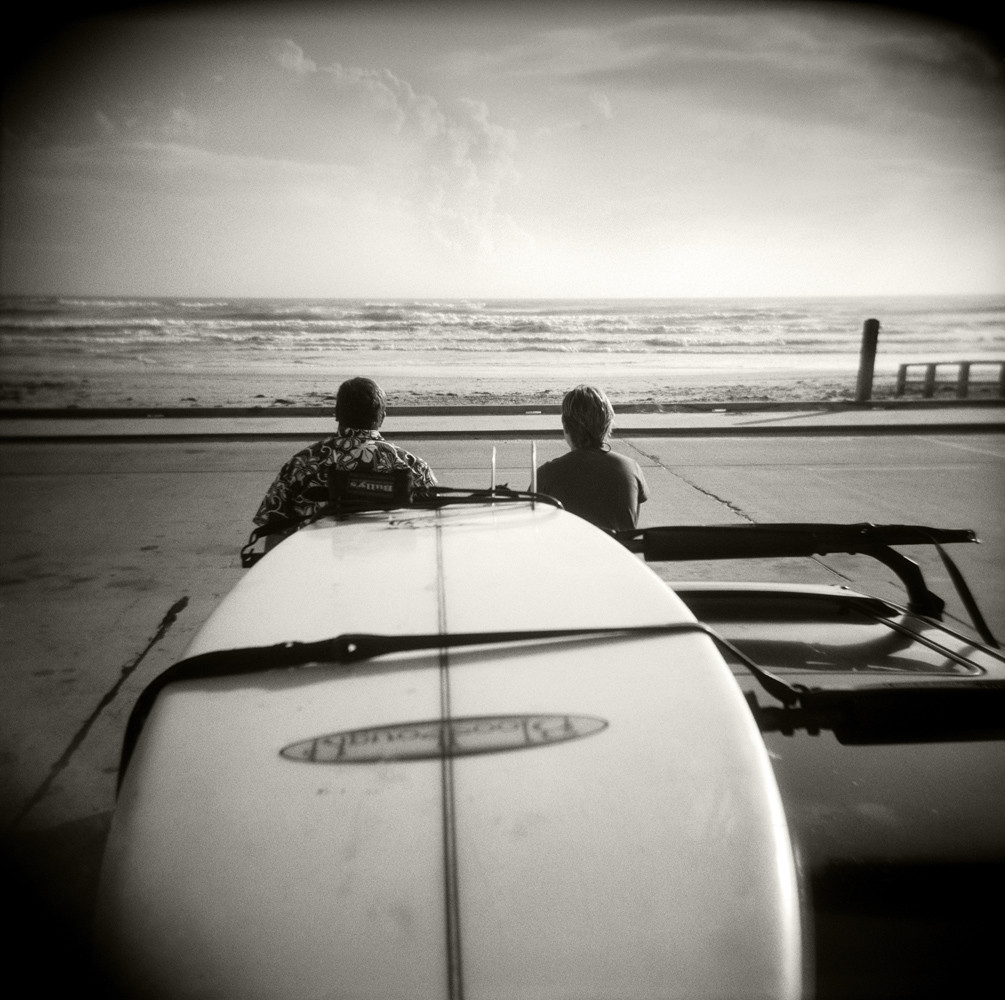 Checking the Surf, South Padre Island, 2001