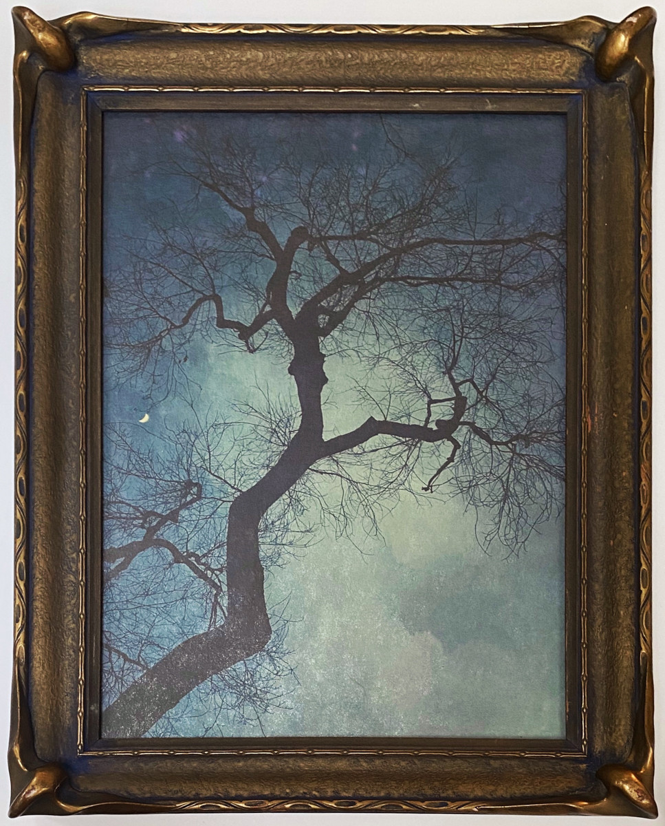 Crescent Moon Framed