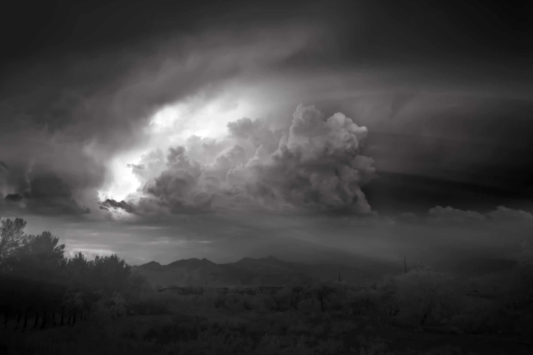 Cloud and rays