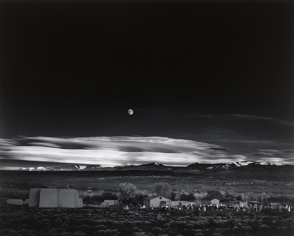 Ansel_Adams,_Moonrise,_Hernandez,_New_Mexico,_1941_Catherine_Couturier_Gallery