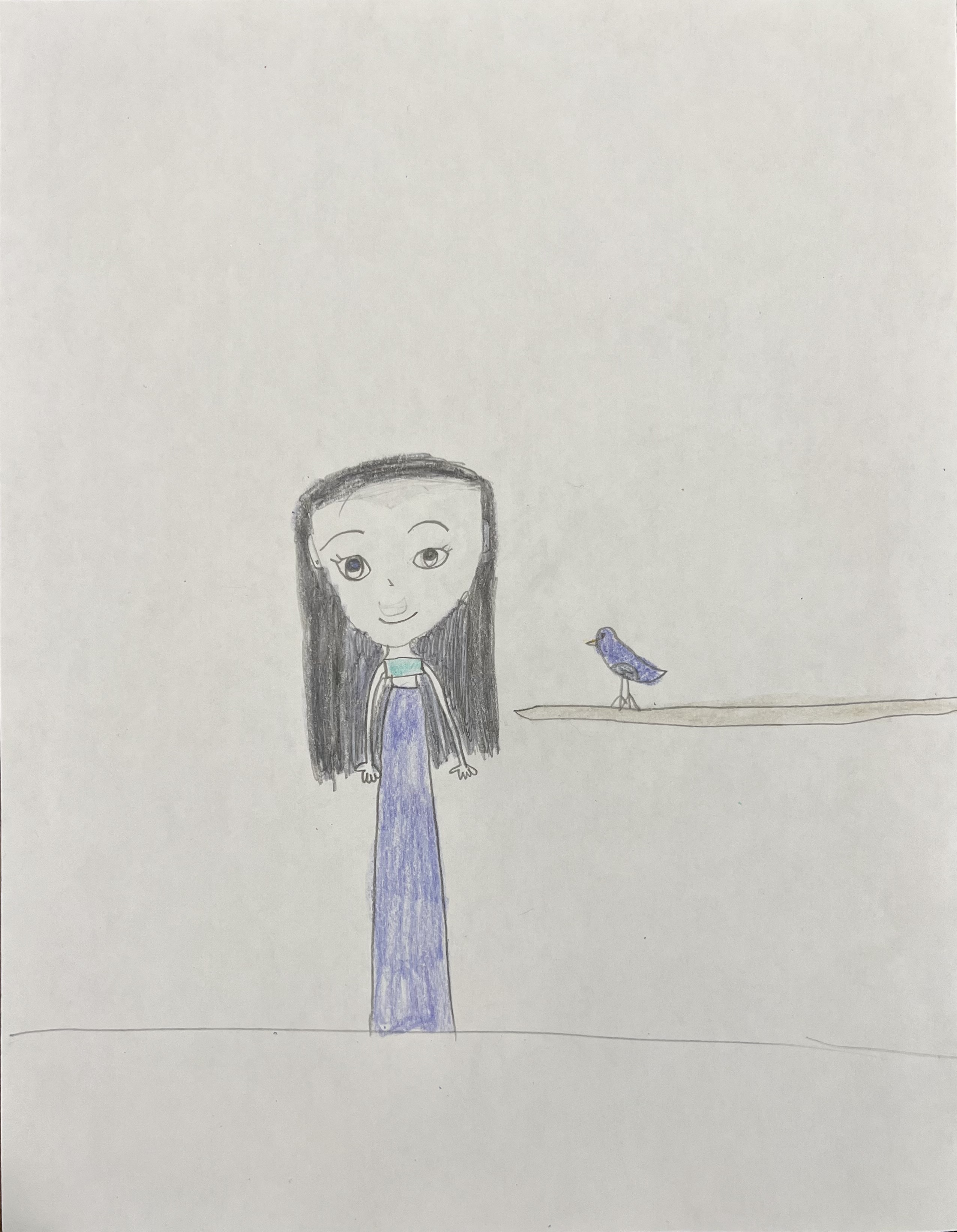 Girl With a Bird