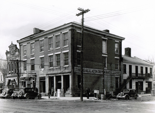 Russell Lee, Old Grocery Building and the Posey Building Where Abraham Lincoln and April Robert Ingersoll had Law Offices, Shawneetown, IL 1937