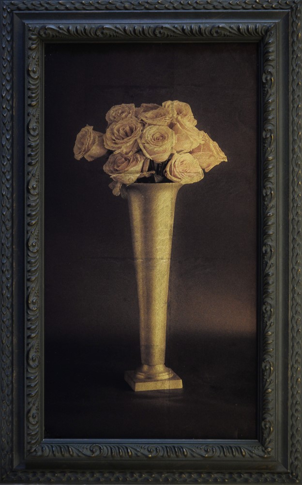 Kate Breakey, Tall Vase of Roses