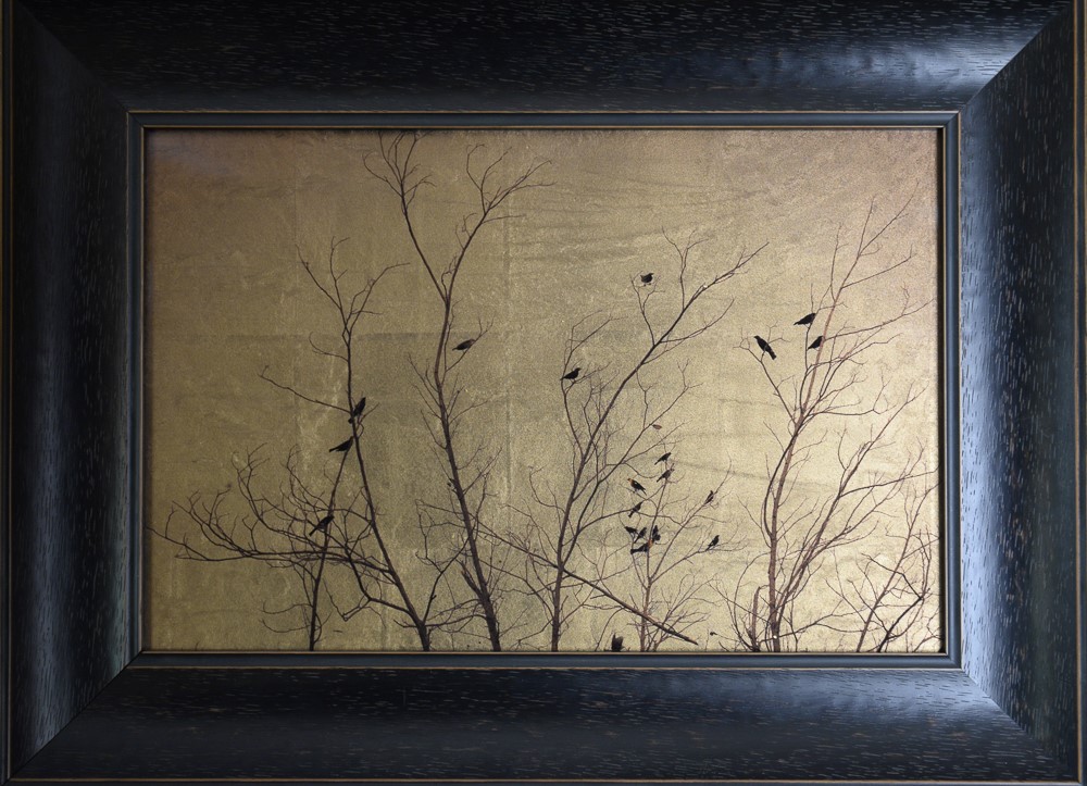 Kate Breakey, Twenty Two Birds in Bare Tree, New Mexico