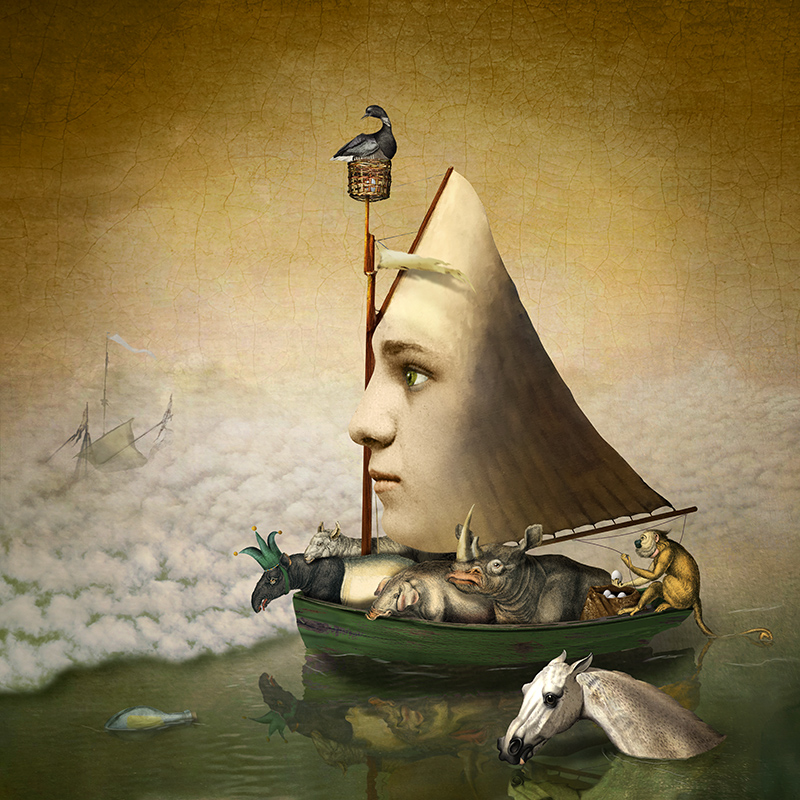 Maggie Taylor, Ship of Fools, 2018