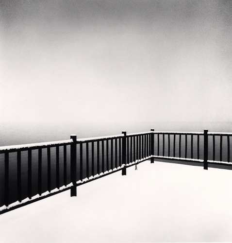Fence in Snowfall, Toya Lake, Hokkaido, Japan, Catherine Couturier Gallery
