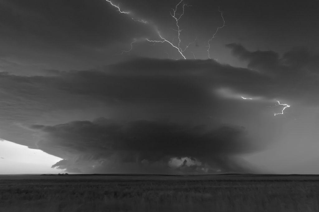 Mitch Dobrowner Supercell at Dusk Shadren Nebraska