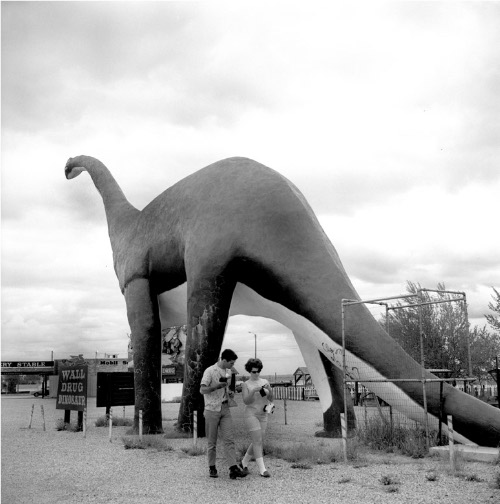 Vivian Maier, Dinosaur, Wall Drug Store, South Dakota, 1967