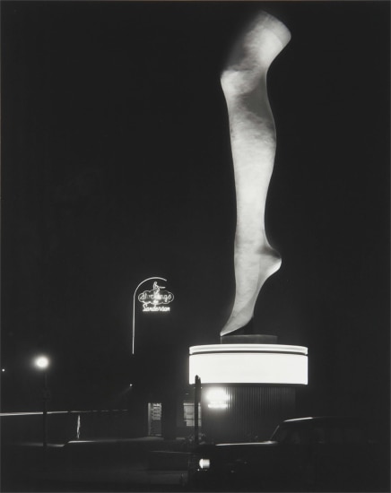 Max Yavno,Stocking, Olympic Boulevard (The Leg), 1949, Catherine Couturier Gallery